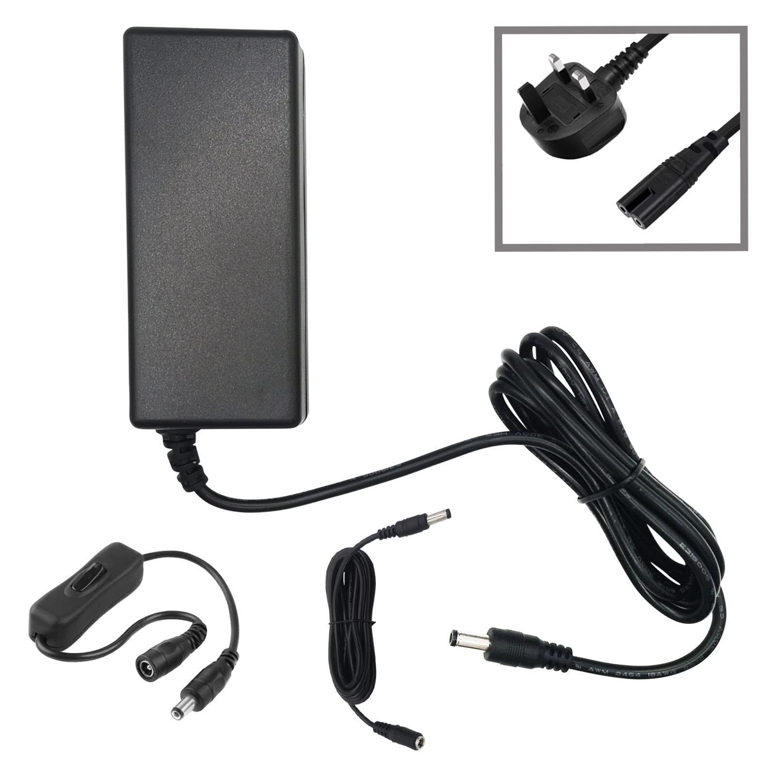 myVolts 12V power supply adaptor compatible with Blackmagic Design